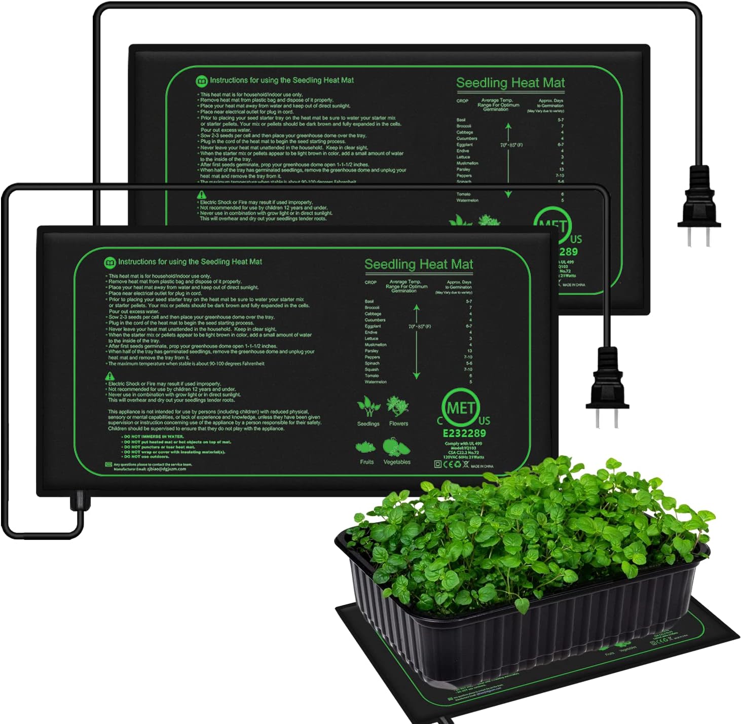 Plant Seedling Heat Mat Waterproof - 10/25/50CM Seedling Heat Mat Indoor Plants