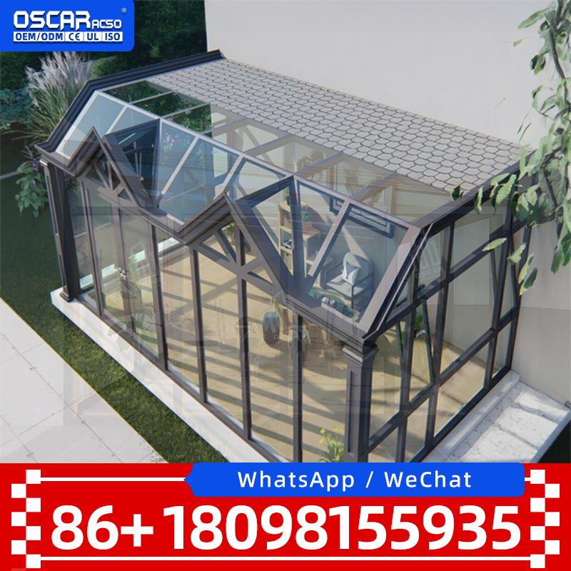 Polycarbonate Greenhouse Aluminum Frame - Large Insulated Waterproof Sunroom Kit with