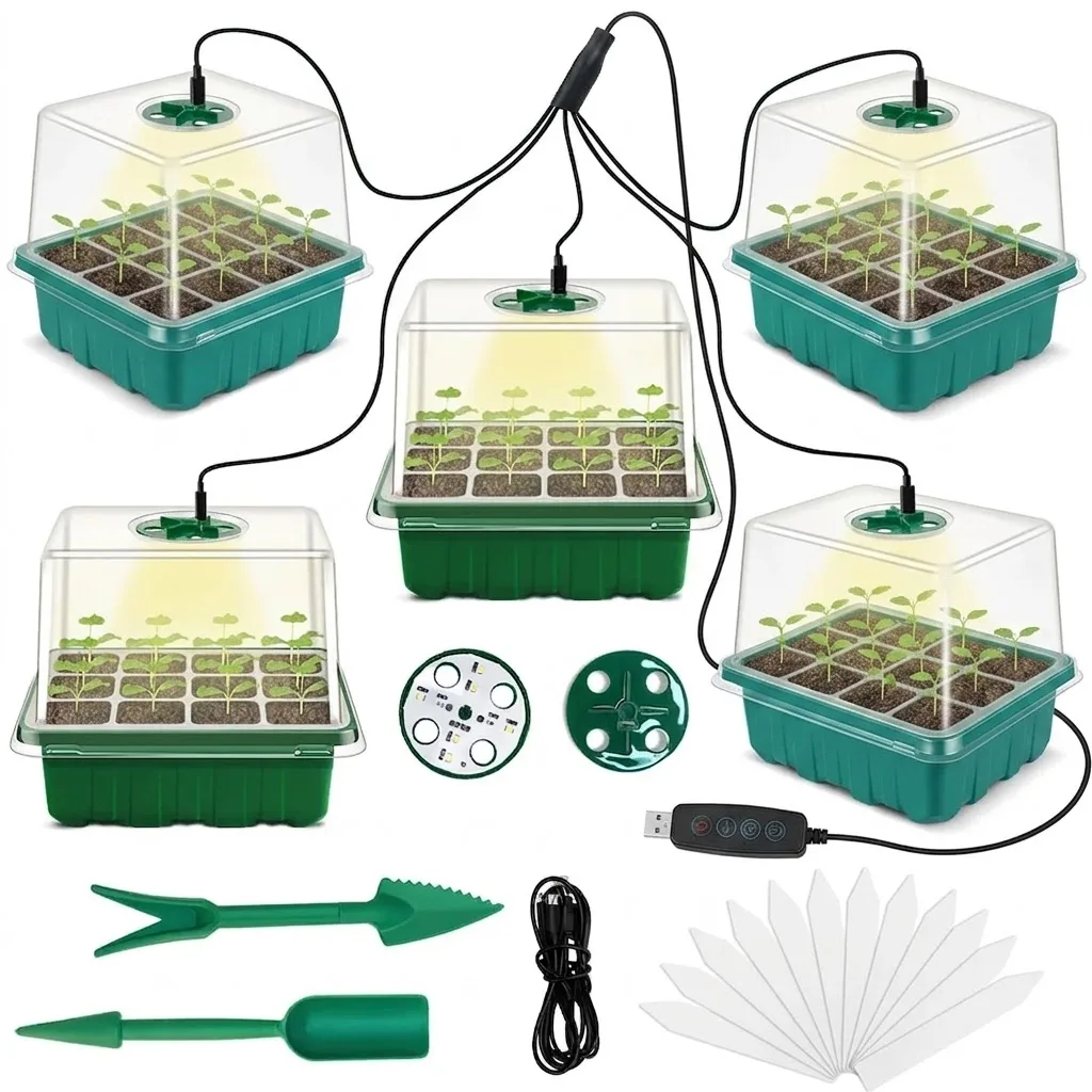 Plant Flower Seed Starter Tray - Seed Starter Tray Kit With Grow Light review and price