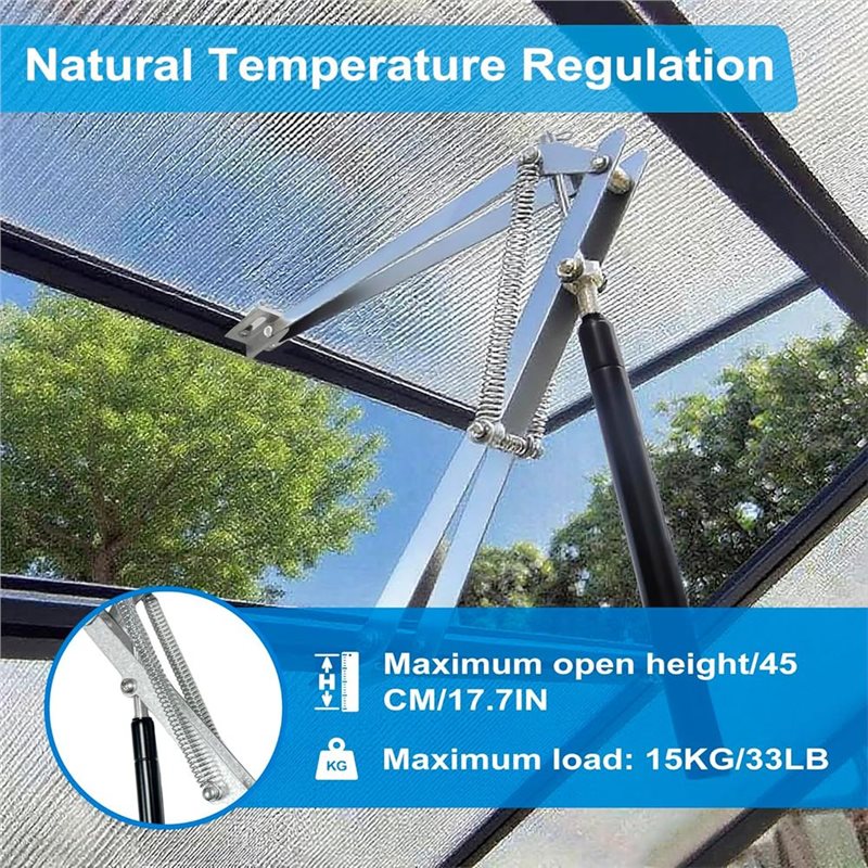 WORTHOWN-Solar Powered Automat - Automatic Greenhouse Roof Vent Opener Solar review and price